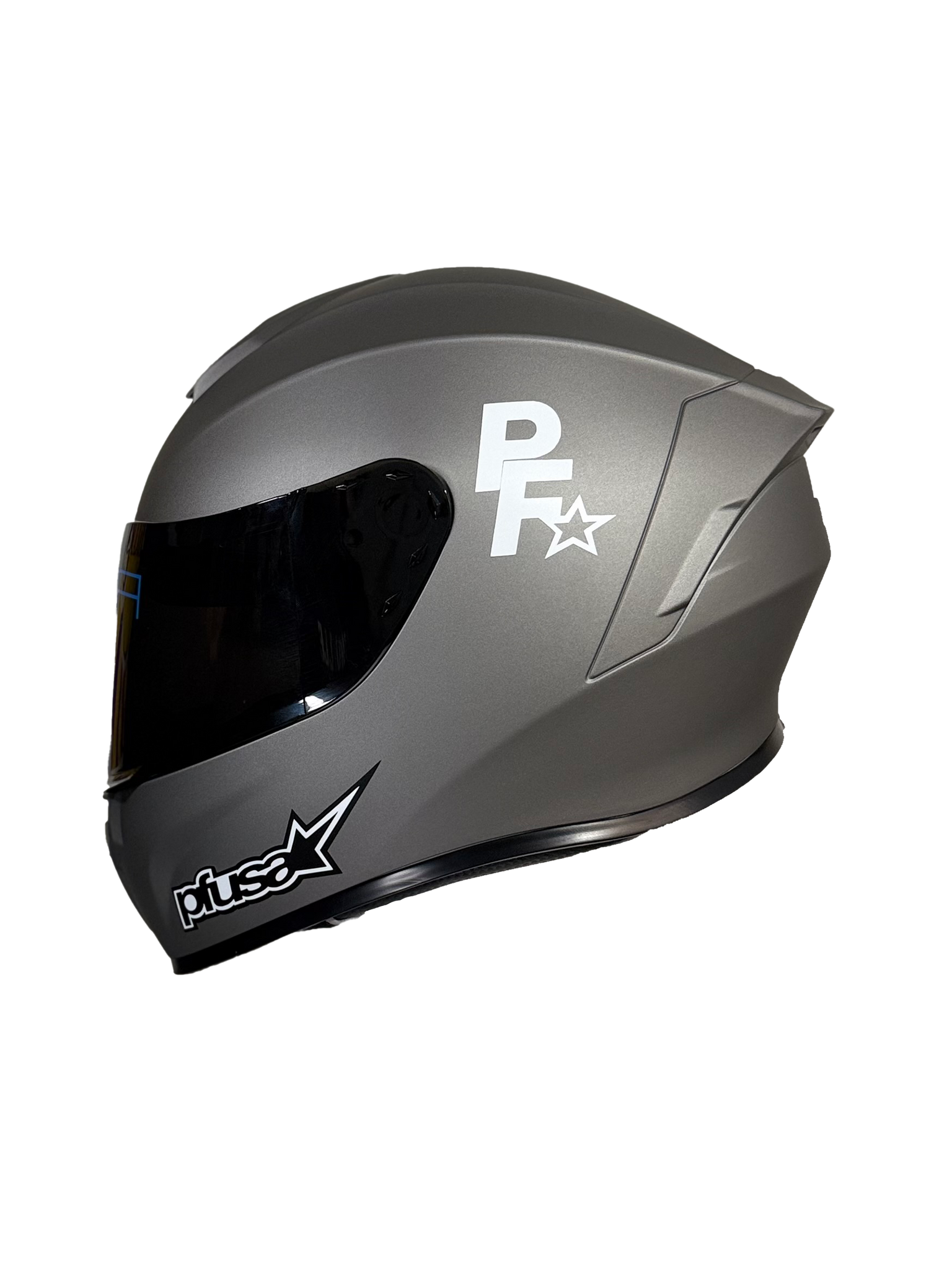 PINKFLAMINGOUSA 10 YEAR ANNIVERSARY MOTO HELMET SILVER