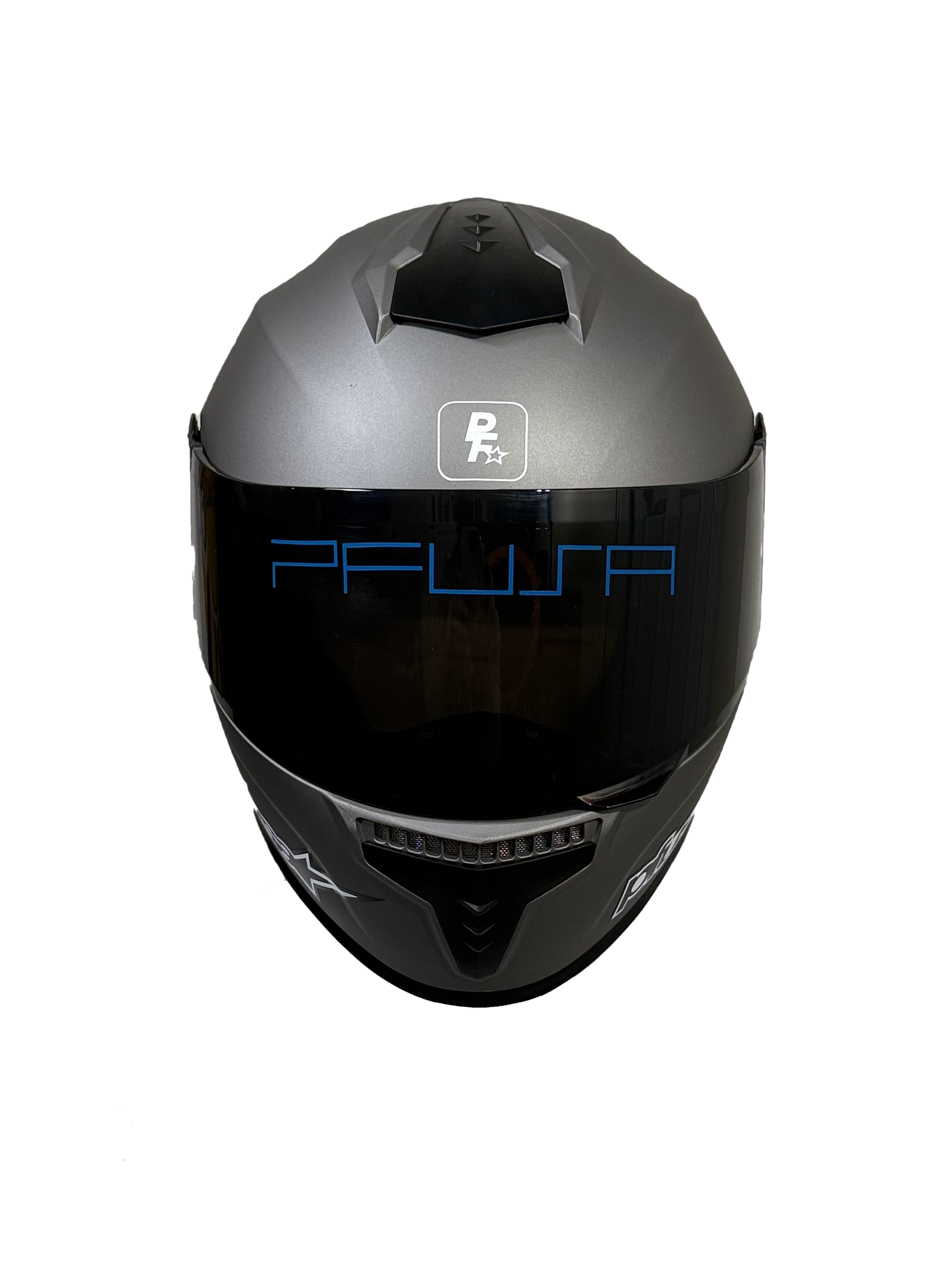 PINKFLAMINGOUSA 10 YEAR ANNIVERSARY MOTO HELMET SILVER